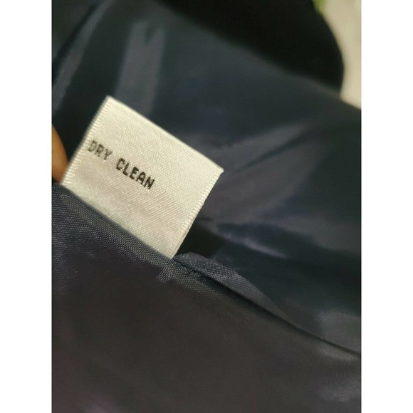 Talbots Women's Blue 100% Cotton Long Sleeve Front Buttons Fitted Blazer Size 4 - Picture 11 of 12